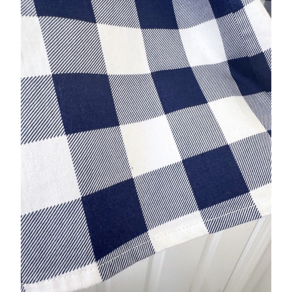Talbots Audrey Classic Preppy Cottagecore Gingham Top Size Medium - Picture 7 of 8